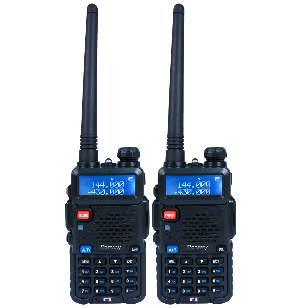 隆威  VHF/UHF雙頻無線電對講機 Ronway F1 五色 (2入組)