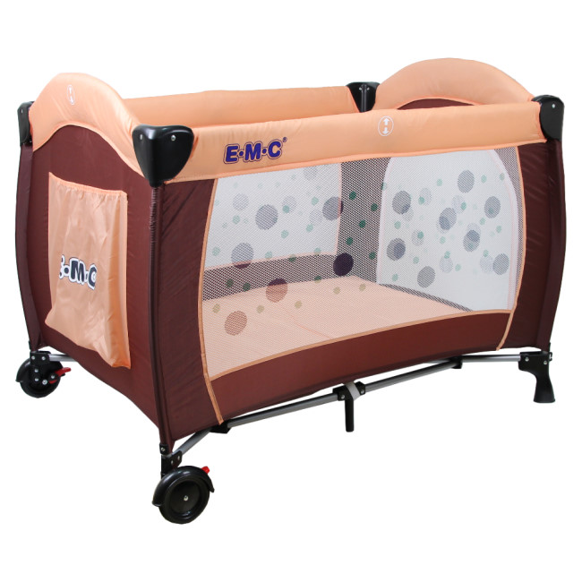 EMC 嬰幼兒安全遊戲床(幸運咖啡)