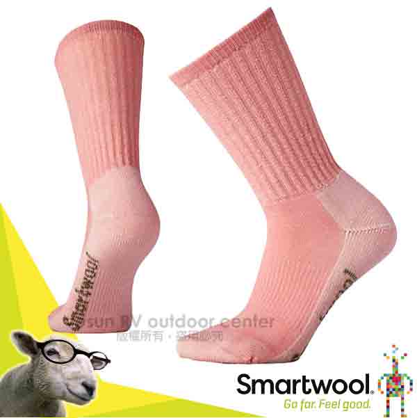 【美國 SmartWool】美麗諾羊毛 健行輕量減震中長襪(2入)_石英粉