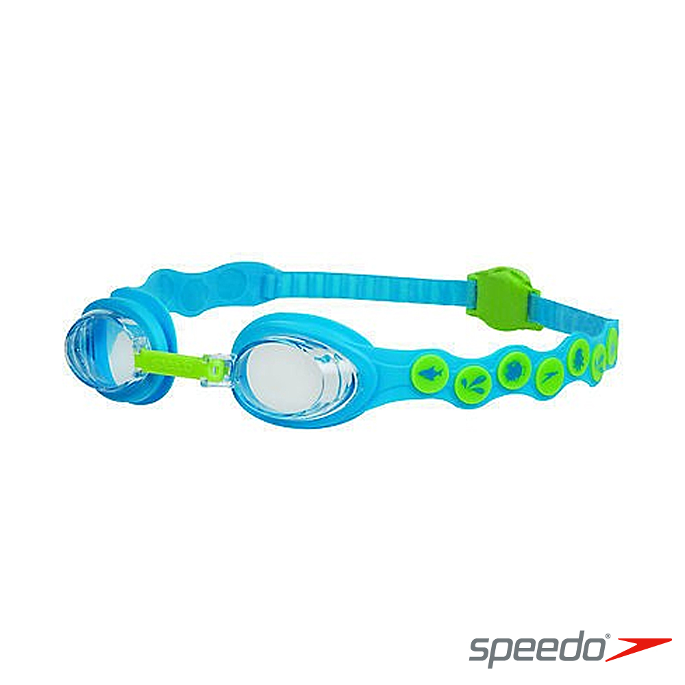 SPEEDO 兒童Seasquad泳鏡藍/綠 - 快速到貨