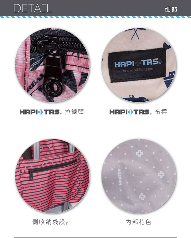 【HAPI+TAS】名媛折疊旅行袋(大)-薄荷綠