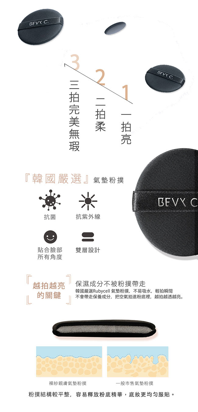 BEVY C. 裸紗親膚絲絨粉底精華 SPF35 PA+++ 30mL