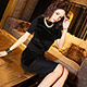 【CiAO妞】奢華仿馬毛針織衫鉛筆裙套裝 (黑色) product thumbnail 1