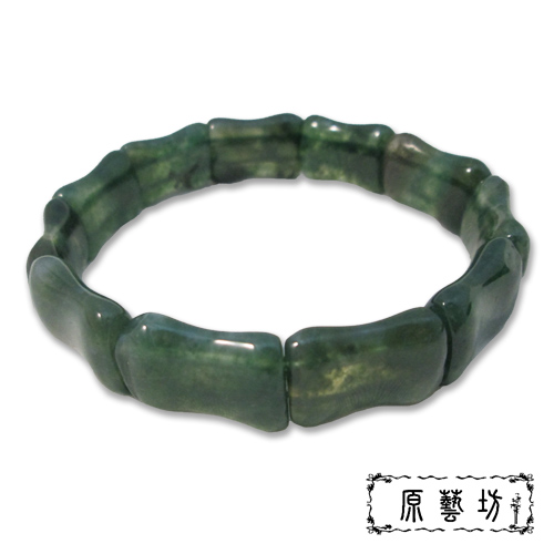 原藝坊 海藻玉 節節高昇手鍊 版寬14 mm