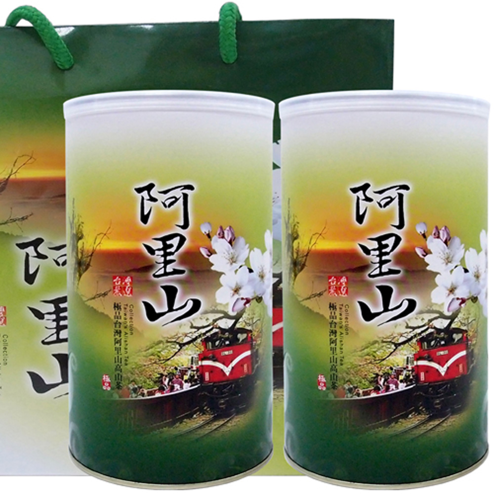 新造茗茶 阿里山頂級輕焙高山茶(300gx2罐)