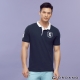 GIORDANO 男裝勝利獅王盾牌POLO衫-25標誌海軍藍 product thumbnail 1