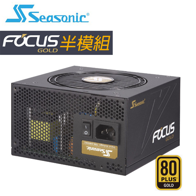 海韻 FOCUS650w金牌半模組電源供應器