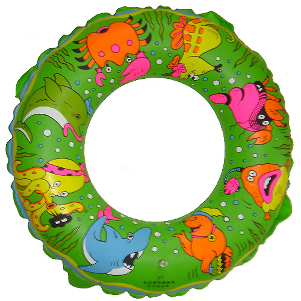 速霸 泳圈 可愛動物卡通圖案兒童泳圈(綠色2入) product image 1