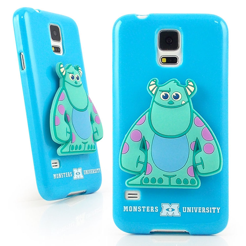 Disney Samsung Galaxy S5捲線保護套-毛怪/大眼仔