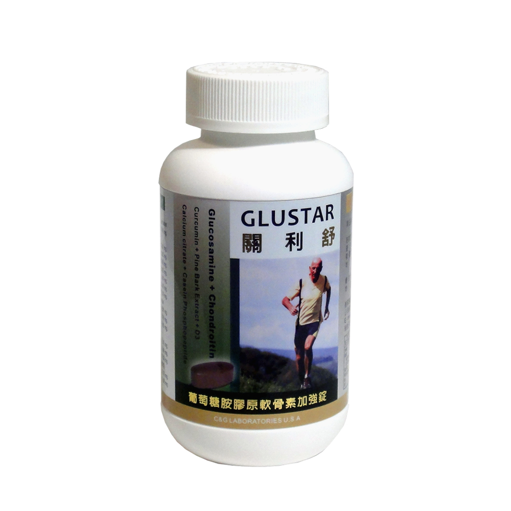 美國GLUSTAR關利舒®葡萄糖胺膠原軟骨素加強錠120錠