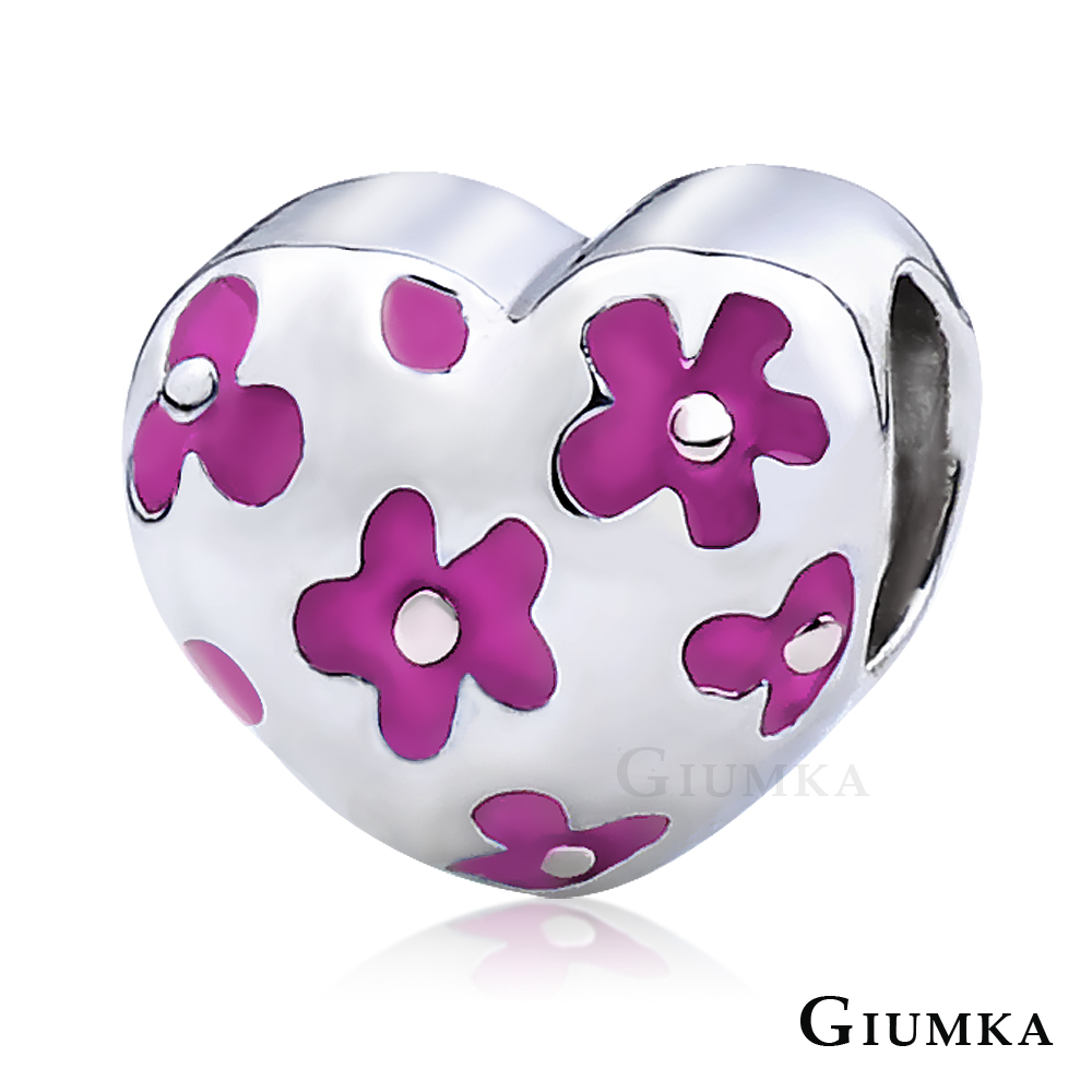 GIUMKA 珠飾 CHARMS 心花朵朵-粉