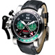 GRAHAM Chronofighter 大尺寸GMT 計時機械錶-黑x綠圈/45mm product thumbnail 1