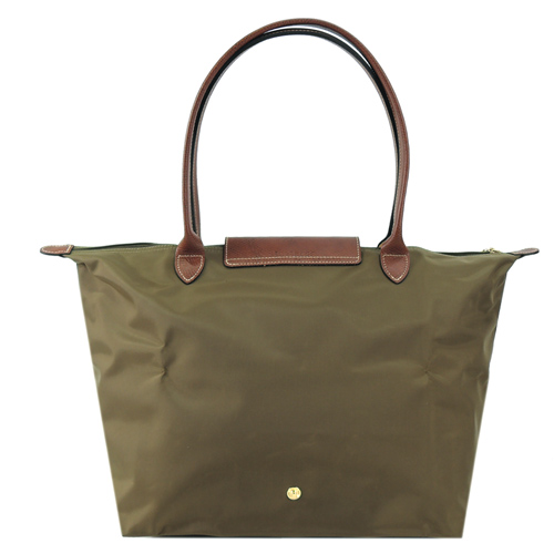 LONGCHAMP Le Pliage 長把摺疊水餃包(大/卡其綠)