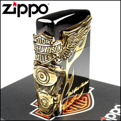 【ZIPPO】日系~Harley-Davidson-哈雷-離子噴鍍表面加工打火機-金