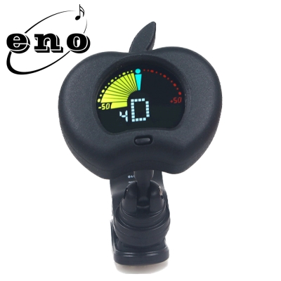 ENO EMT-310 夾式彩色顯示螢幕調音器 蘋果造型黑色款