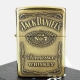 【ZIPPO】美系~Jack Daniels威士忌~浮雕標誌打火機-黃銅款 product thumbnail 1