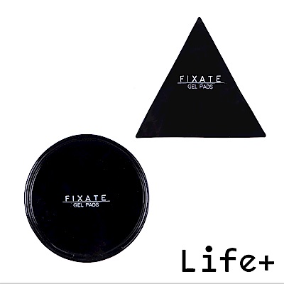 Life Plus 無痕隨行矽膠貼墊/萬用貼/隨手貼 (黑色-三角+圓形)