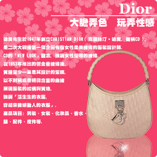 Christian Dior Miss Dior菱格壓紋小羊皮銀鍊斜背包(中款/長鍊)