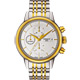 TISSOT 天梭 官方授權 Carson 經典羅馬計時機械腕錶-銀x金/42mm T0854272201100 product thumbnail 1