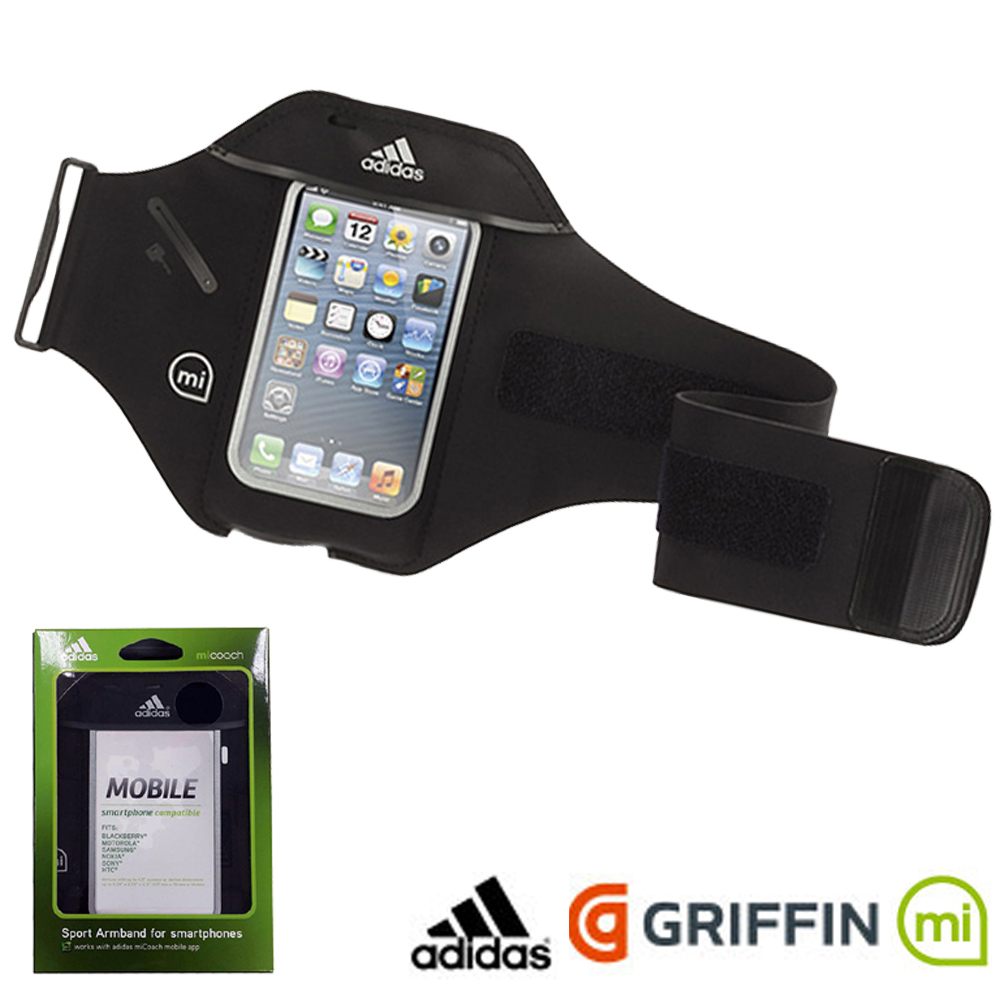 Griffin Adidas 4.8吋共用型運動臂套(黑色)(臂包/臂袋/手機套)