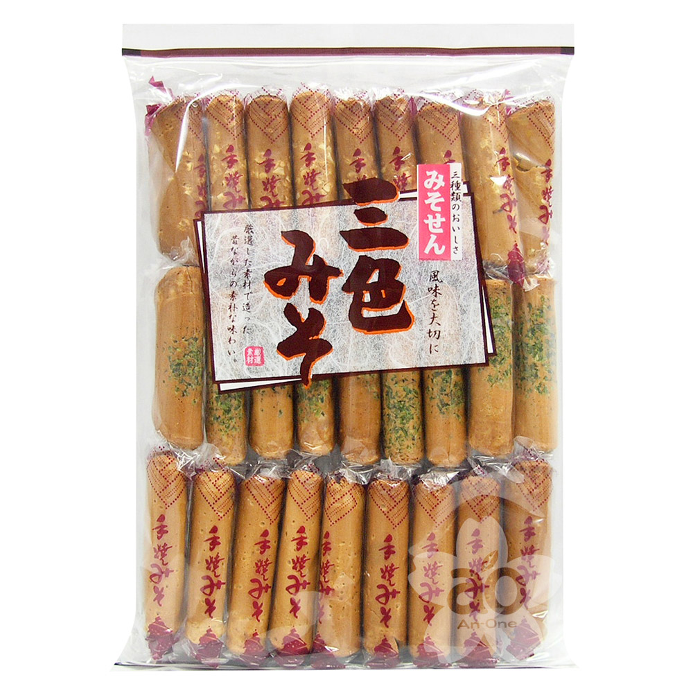 後藤製果 三色味噌煎餅(220g)