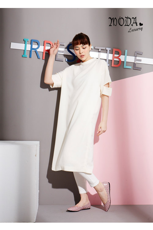 平底鞋 MODA Luxury 優雅美型穗麥圖騰羊皮尖頭平底鞋－紅