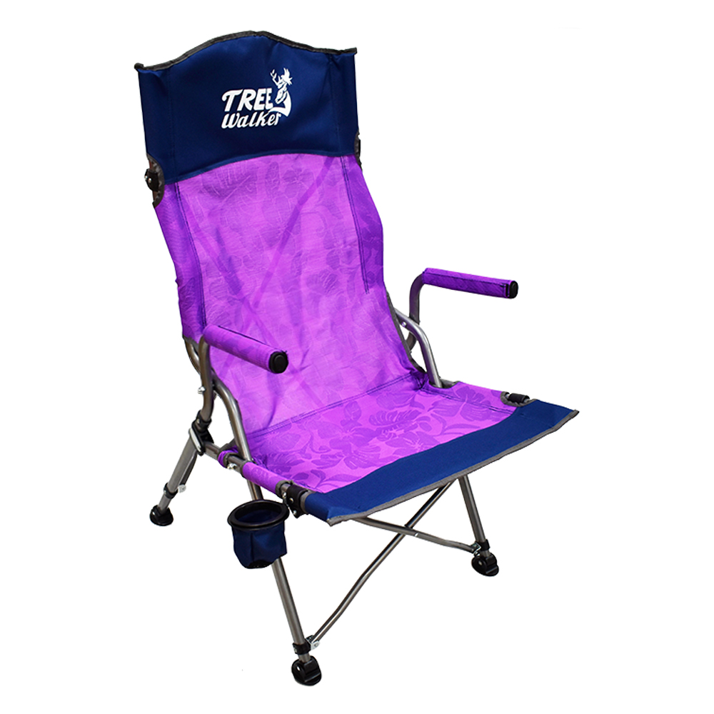 Tree Walker 鏕遊聚特斯林豪華高背露營椅 紫色