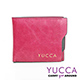YUCCA -個性雙色系牛皮短夾(活動式卡夾)- 桃紅色- D0038012030 product thumbnail 1