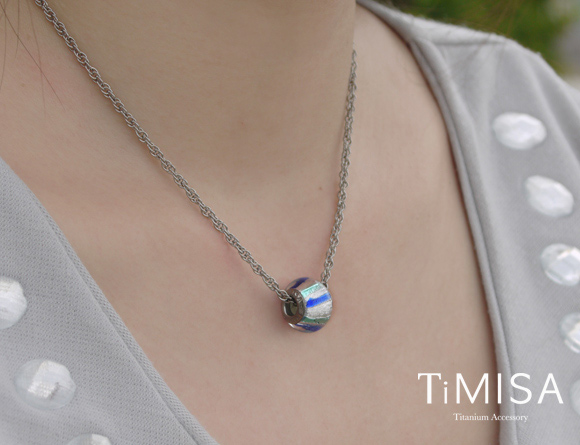 TiMISA 冰雪奇緣(11mm)純鈦琉璃 墜飾串珠