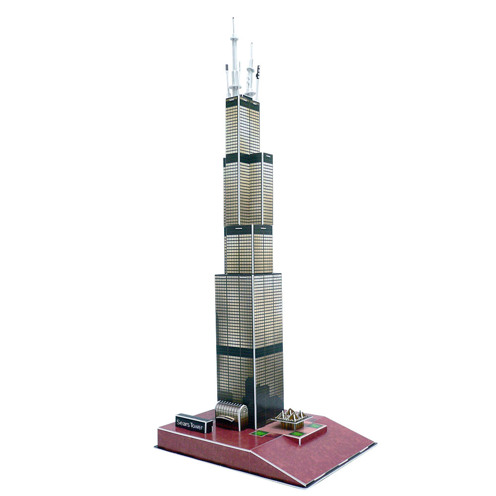 3D立體拼圖之-世界好好玩-美國 芝加哥希爾斯大廈