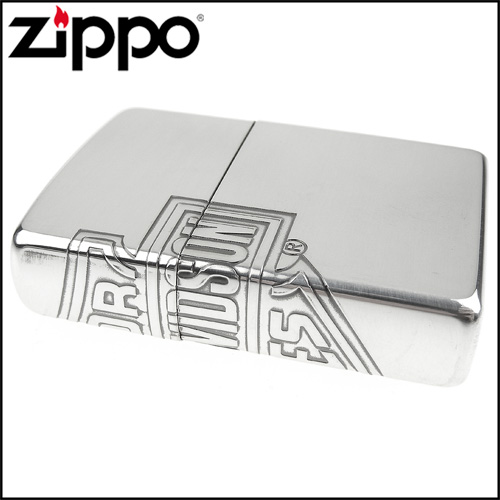 【ZIPPO】日系~Harley-Davidson-哈雷-銀燻黑蝕刻4面加工