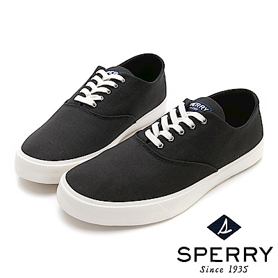 SPERRY 經典Captain CVO輕量復古文青帆布休閒鞋(男)-黑