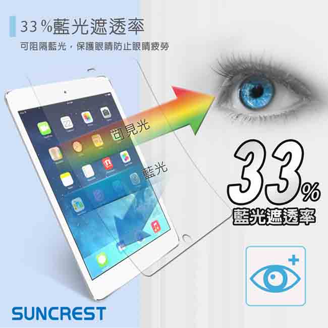 Suncrest iPad mini 衝擊吸收抗藍光保護貼(亮面)