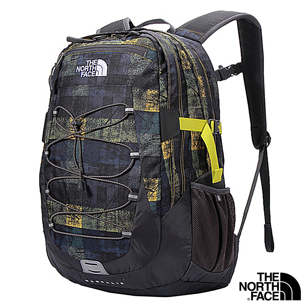 The North Face BOREALIS 15吋電腦背包 美洲豹黃格紋