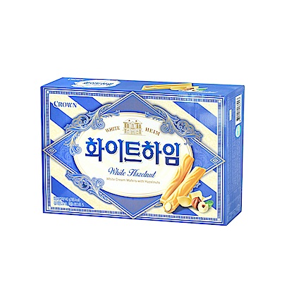 韓國Crown 奶油榛果醬威化條(142g)