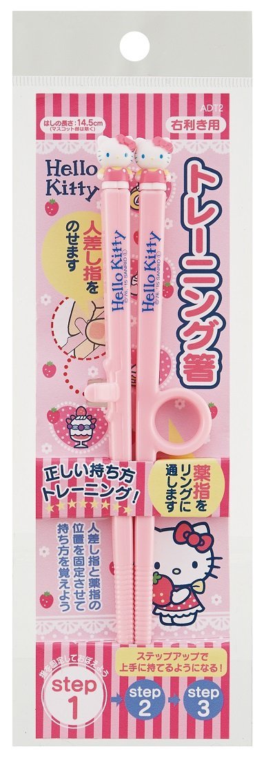 WAVA 日本SKATER Hello Kitty幼兒用學習筷1入組