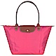 LONGCHAMP Le Pliage 長把摺疊水餃包(大/莓果桃) product thumbnail 1