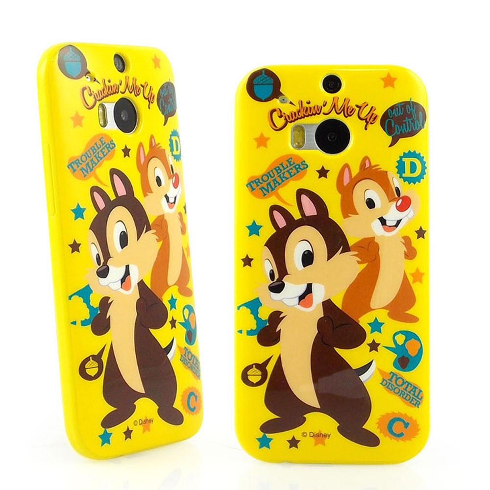 Disney HTC One (M8) 時尚彩繪奇奇蒂蒂保護套