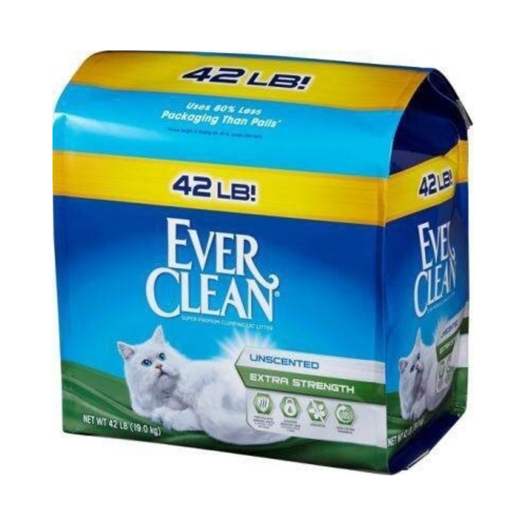 EVERCLEAN 藍標 低過敏結塊貓砂 42LB