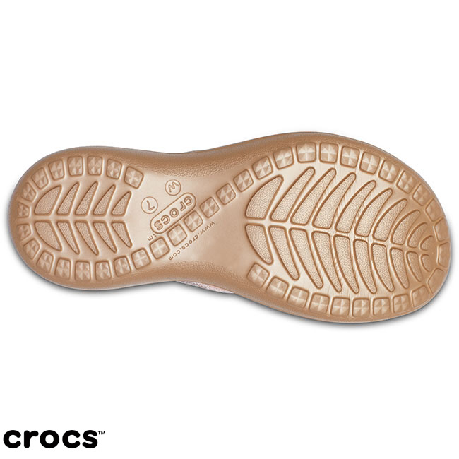 Crocs 卡駱馳 (女鞋) 卡沛兒V形亮閃人字拖 204311-7D9