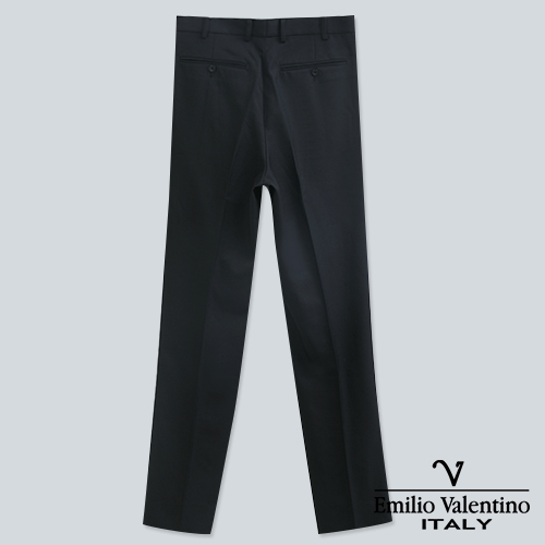 Emilio Valentino 范倫提諾高級打摺西褲-黑