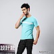 男內衣 設計師聯名-時尚型男短袖衫/T恤  湖水藍 MORINOxLUCAS product thumbnail 2
