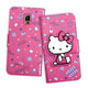 Hello Kitty Samsung Galaxy Note 4 閃粉絲紋皮套(甜點桃) product thumbnail 1