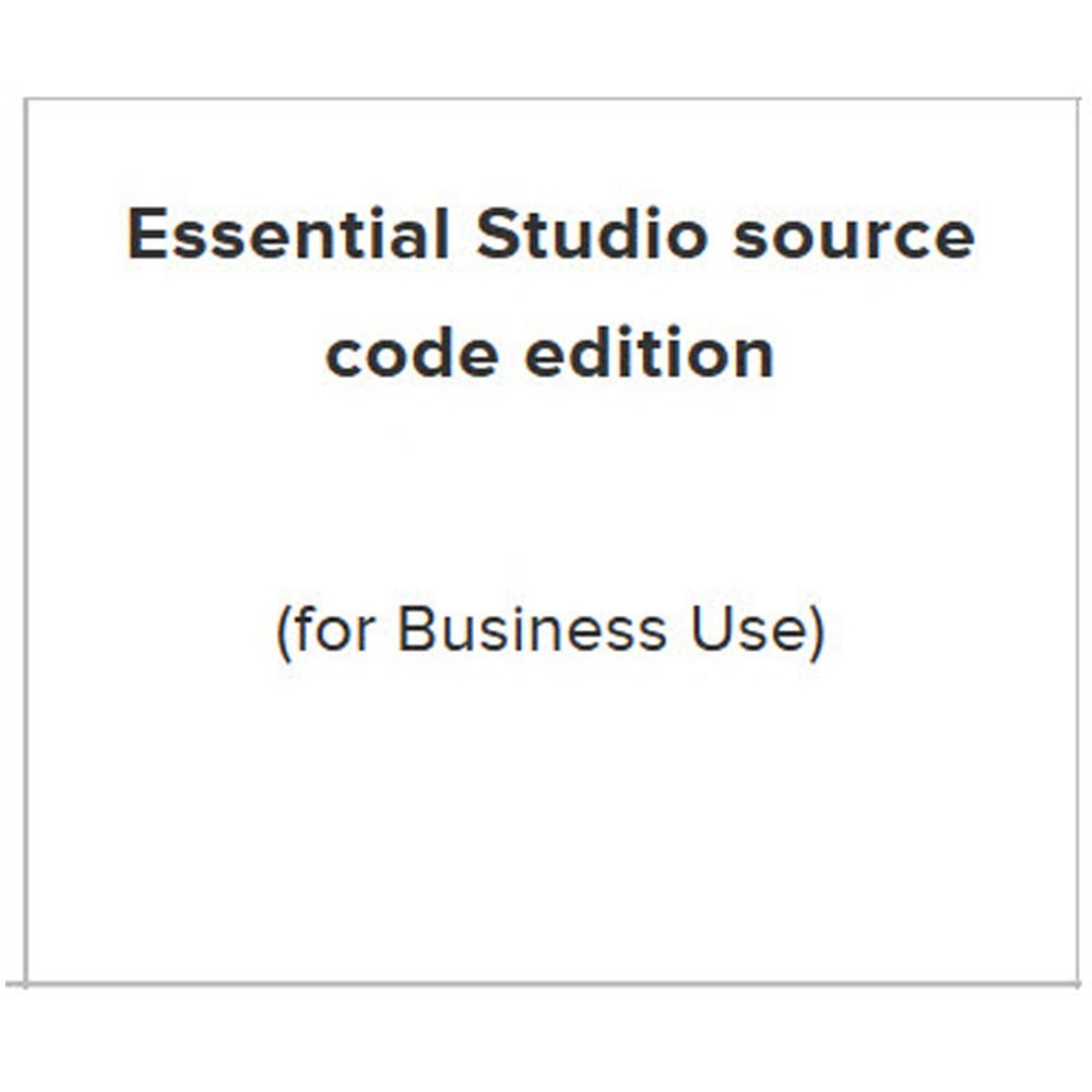 Essential Studio Enterprise(source code)單機下載版