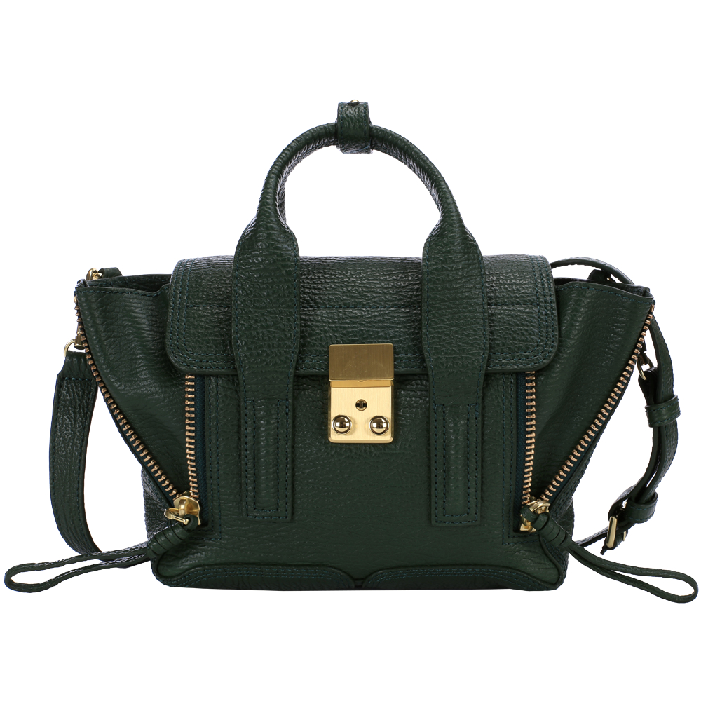 3.1 Phillip Lim Pashli mini 牛皮兩用提包(深綠色)