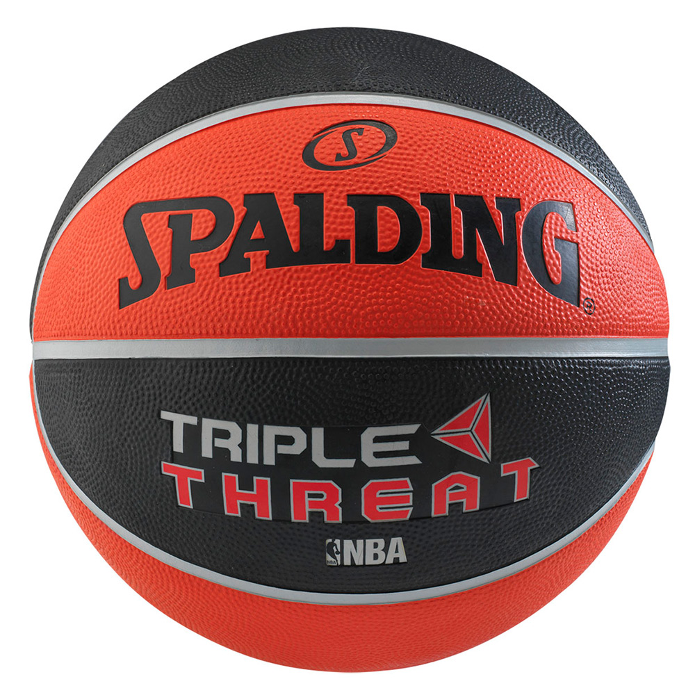 SPALDING 斯伯丁 NBA Triple Threat 黑/紅 籃球 7號