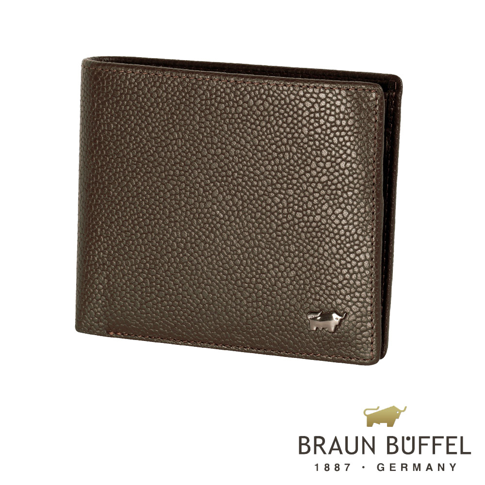 BRAUN BUFFEL 德國小金牛 - CHUCHO丘喬系列5卡透明窗皮夾 - 可可色