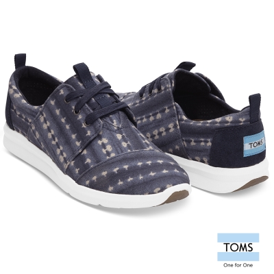 TOMS 條紋蠟染帆布休閒鞋-女款