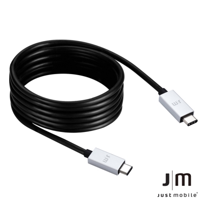 Just Mobile AluCable USB C to USB C 2米鋁質接頭連接線