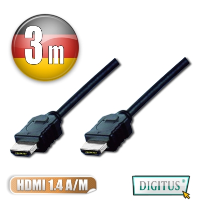 曜兆DIGITUS HDMI 1.4a圓線3公尺typeA